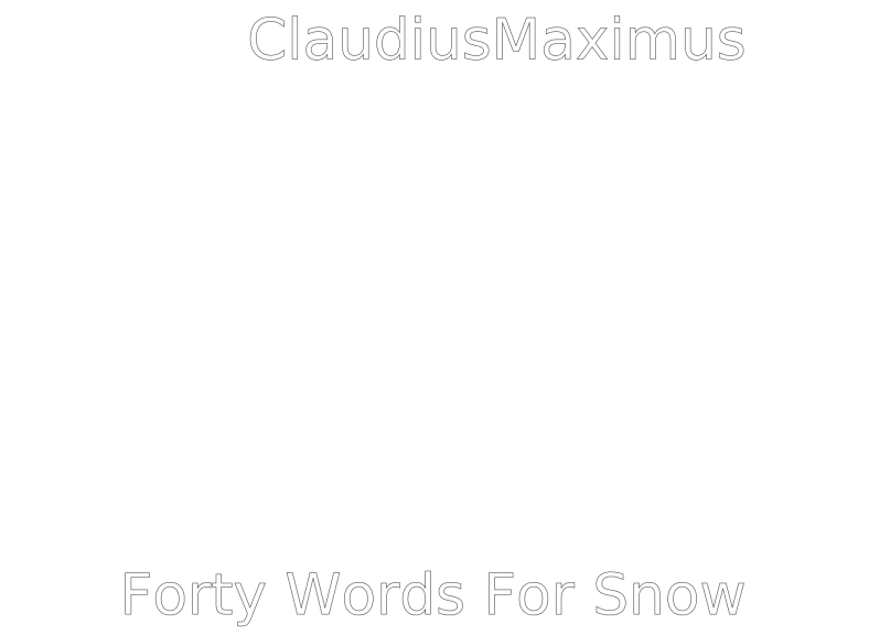 Forty Words For Snow
