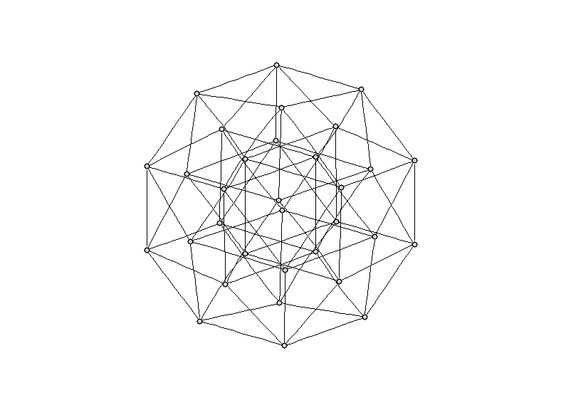 5D cube drawn with neato from GraphViz