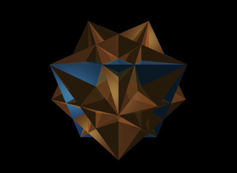compound of five cubes