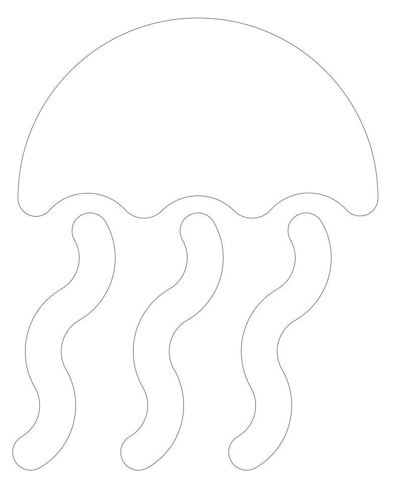 Jellyfish stencil
