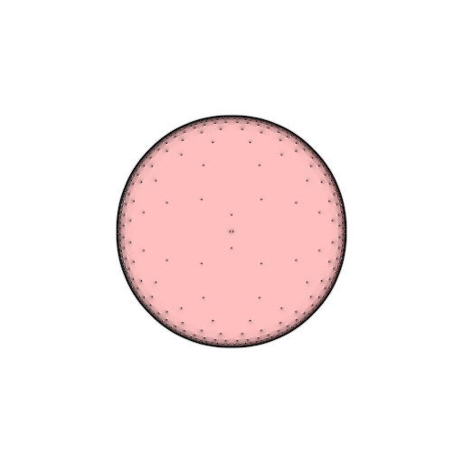 Julia set with spots inside