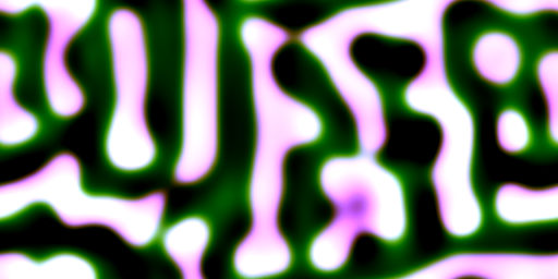 dynamic green and pink fringed black and white stripes