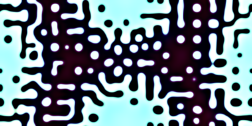 two scales of black and white bones